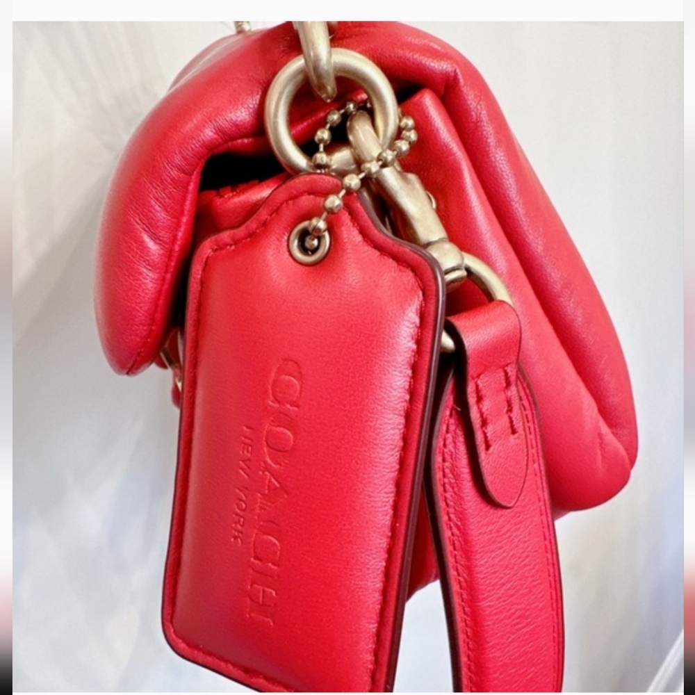 Coach Pillow Tabby Size 26 Red Apple Color - Picture 2 of 7